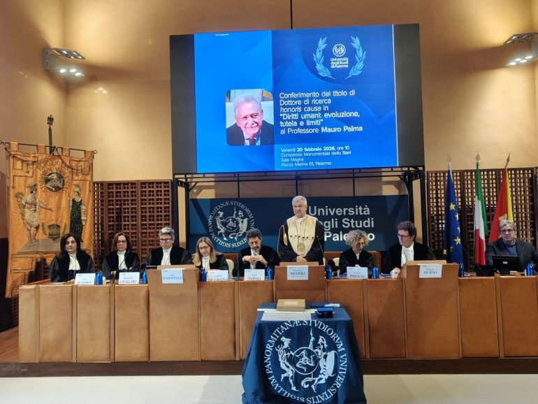 L’ex garante dei detenuti Mauro Palma riceve un dottorato di ricerca honoris causa dall’Università di Palermo