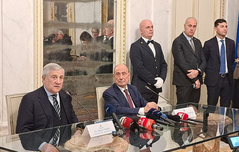 Schifani incontra Tajani “Già stanziati i primi 100 milioni, a Niscemi nessuno perderà la casa”. Il vicepremier “Ristori per il maltempo in tempi brevissimi”