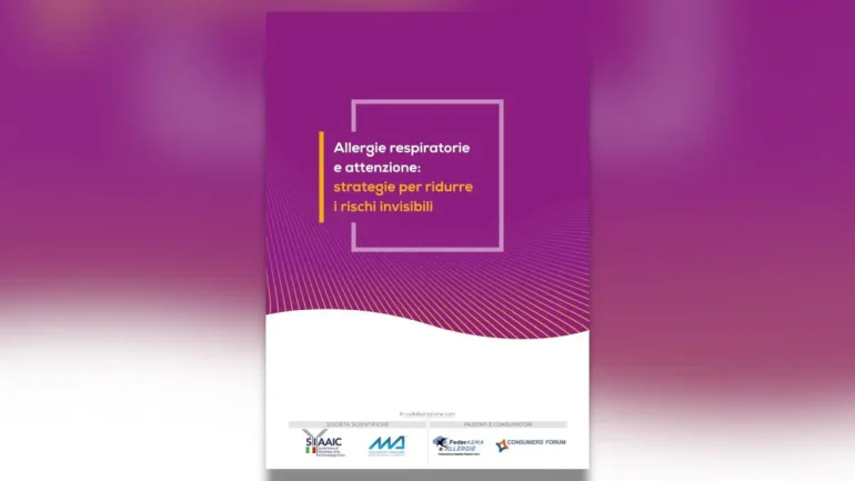 Allergie respiratorie, un documento per ridurre i rischi