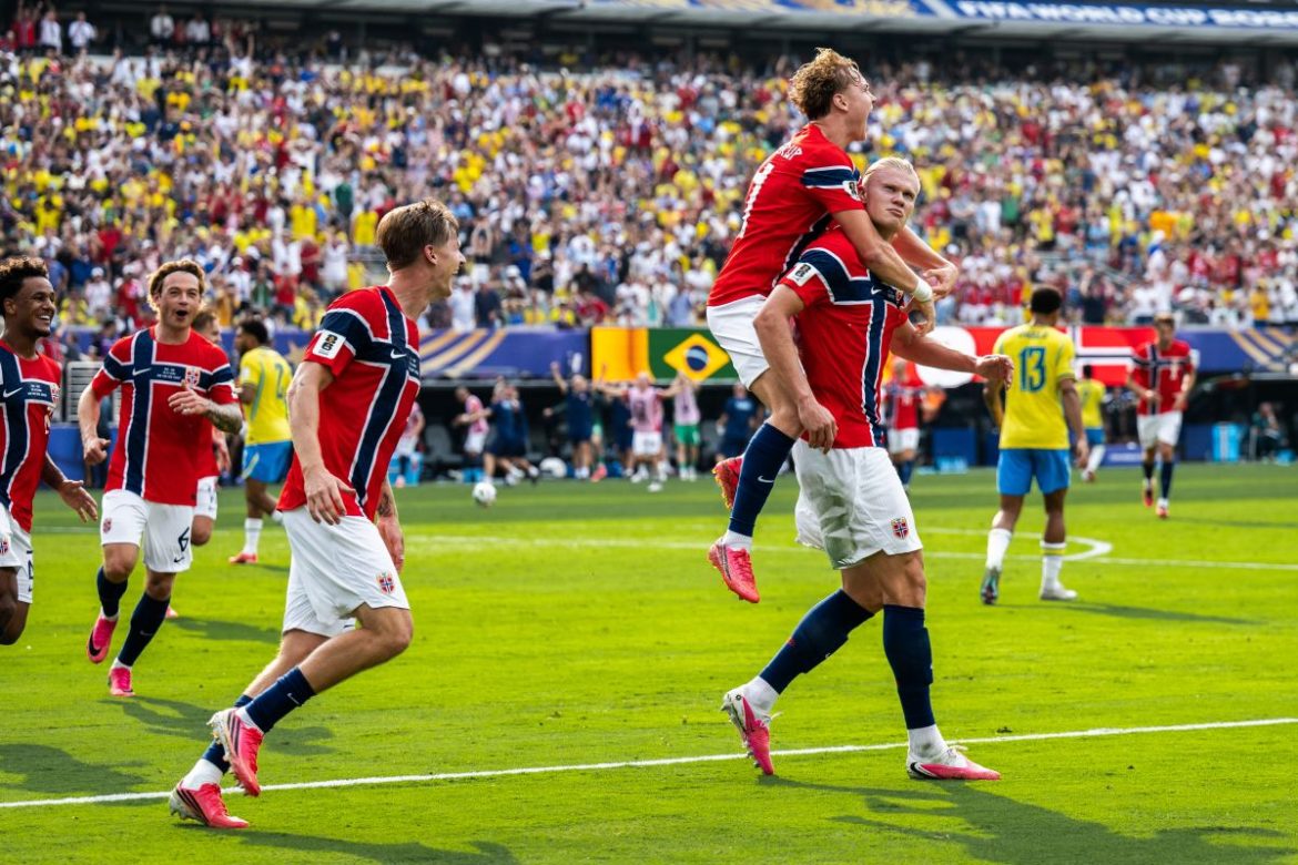 Norvegia avanti con doppietta Haaland, il Brasile di Ancelotti saluta il Mondiale