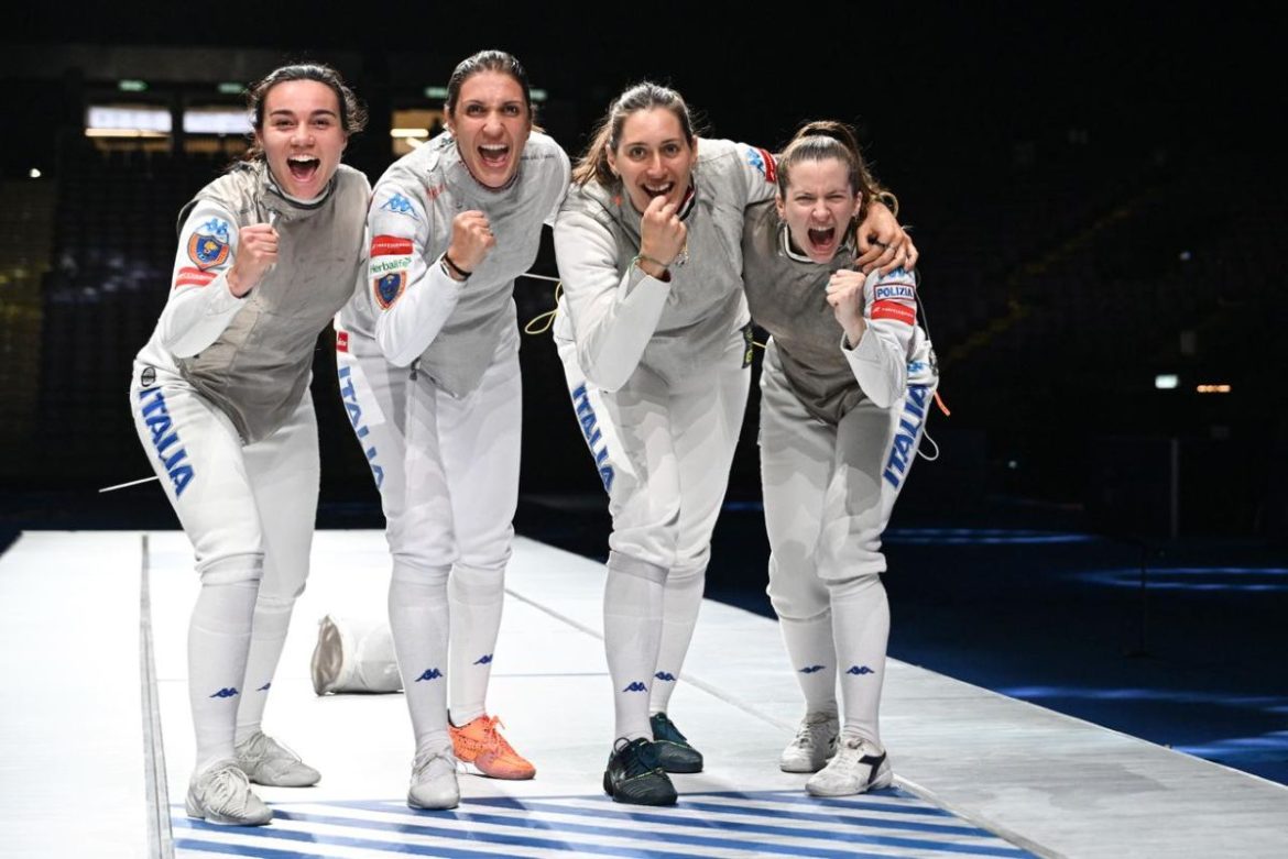 Azzurre del fioretto vincono l’oro, Italia chiude i Mondiali con otto medaglie