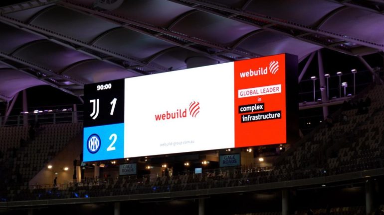 Webuild sostiene il calcio italiano a Perth con Milan, Inter, Juventus e Palermo