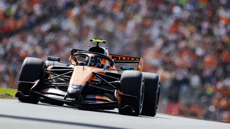 Norris in pole al Gp d’Olanda, Antonelli 3°, Ferrari in terza fila